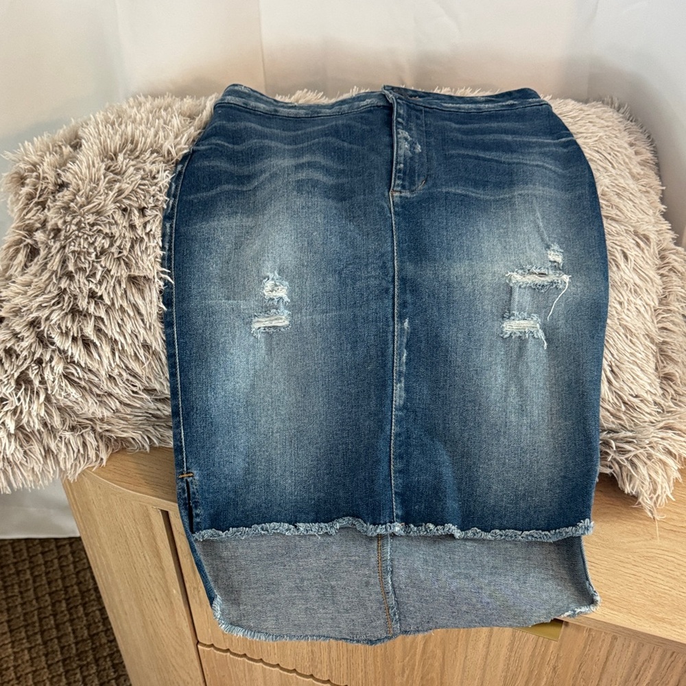 Guess Blue Denim Skirt